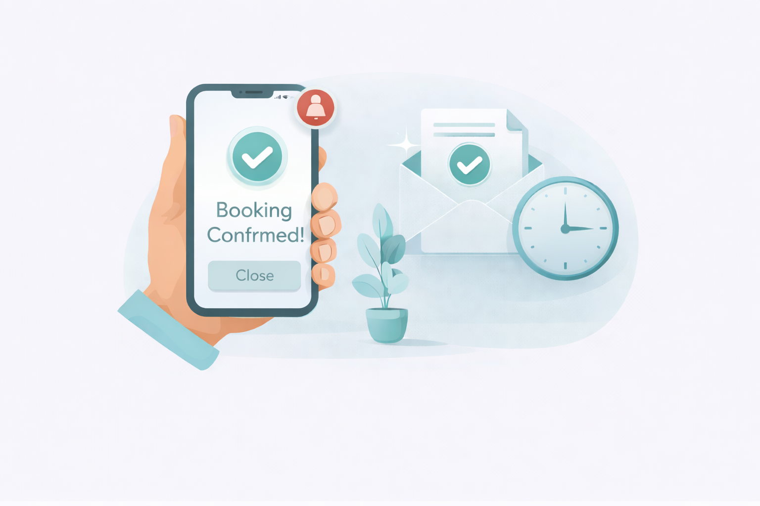 تأكيد الحجز واستلام التأكيد